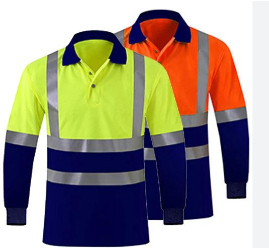 Long Sleeve Surveyor two-tone hi-vis long-sleeved polo shirt