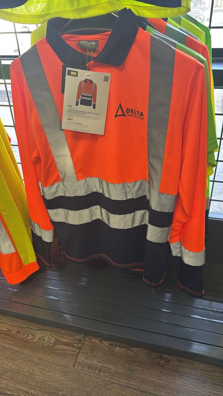 Long Sleeve Surveyor two-tone hi-vis long-sleeved polo shirt
